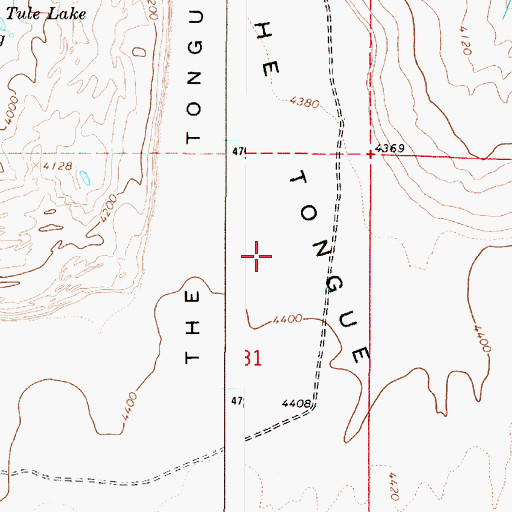 Topographic Map of The Tongue, OR