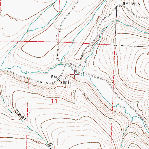 Topographic Map of Thorn Creek, OR