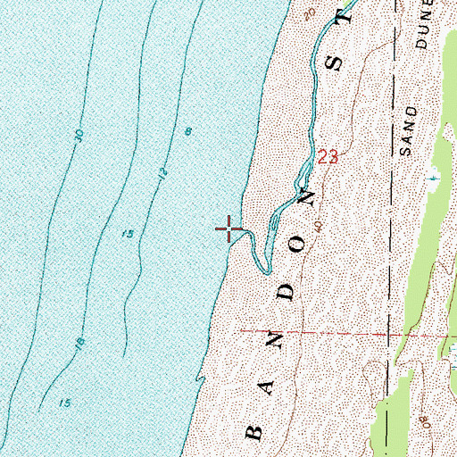 Topographic Map of Twomile Creek, OR