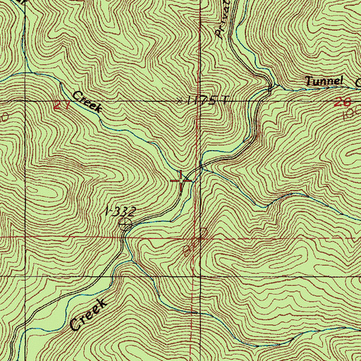 Topographic Map of Waterpipe Creek, OR