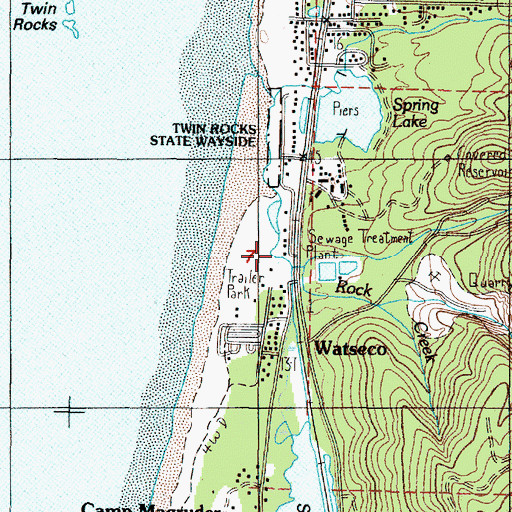 Topographic Map of Watseco Creek, OR