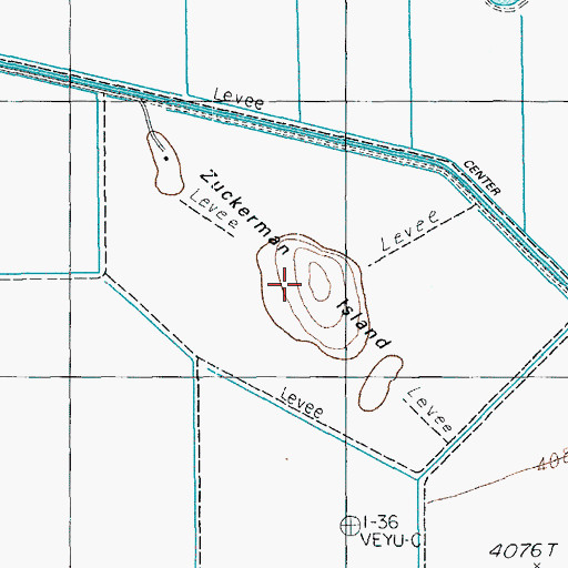 Topographic Map of Zuckerman Island, OR