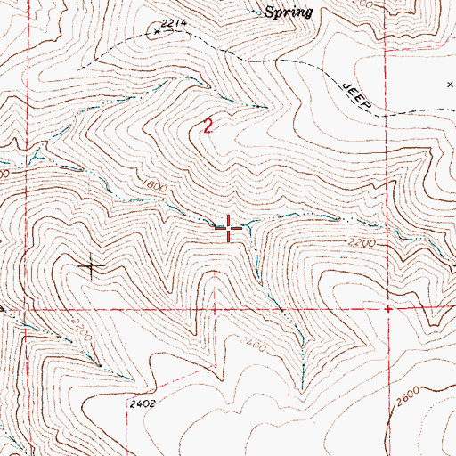 Topographic Map of Willows Spring, OR