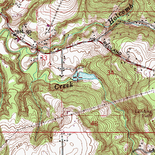 Topographic Map of Bull Frog Lake, OR