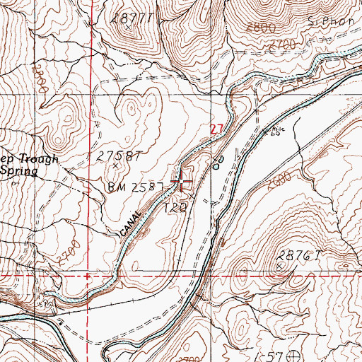 Topographic Map of Kime (historical), OR