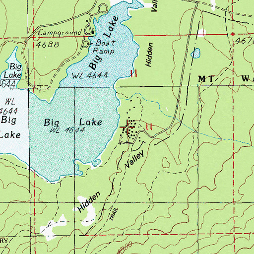 Topographic Map of Seventh Day Adventist Organization Camp, OR