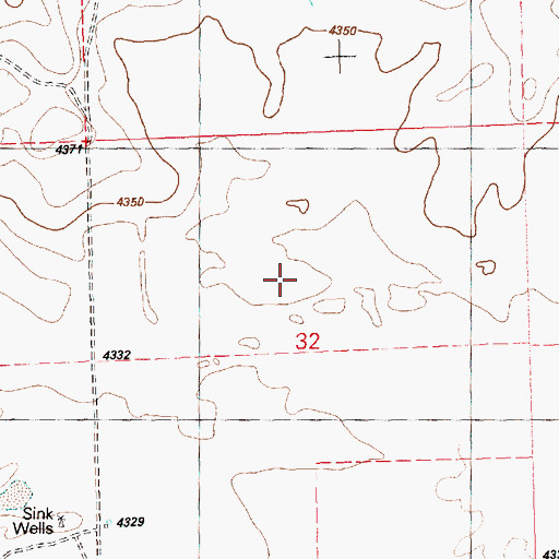 Topographic Map of Peters Lake, OR