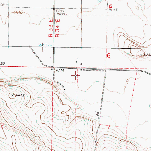 Topographic Map of Princeton (historical), OR