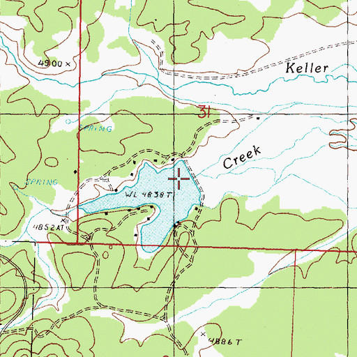 Topographic Map of Sproul Dam, OR