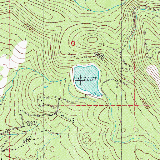 Topographic Map of Wade Reservoir, OR