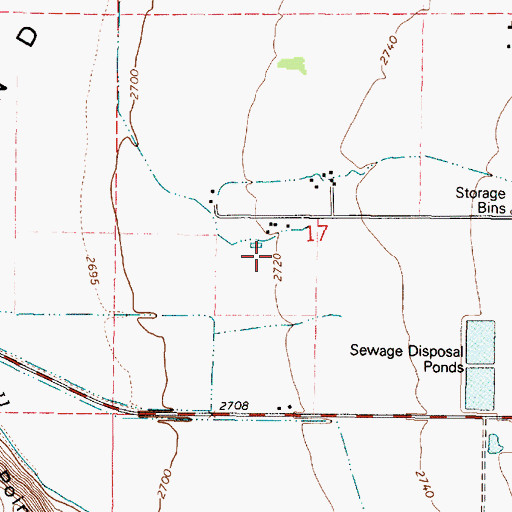 Topographic Map of Wagner Springs, OR