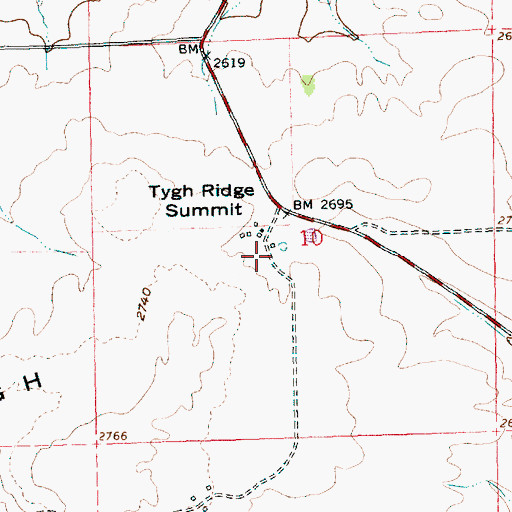 Topographic Map of Hendricks Reservoirs, OR