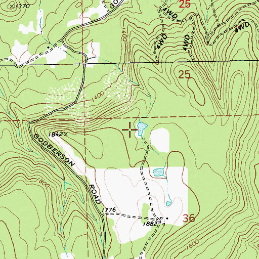 Topographic Map of Sky Ranch Reservoir Number Four, OR
