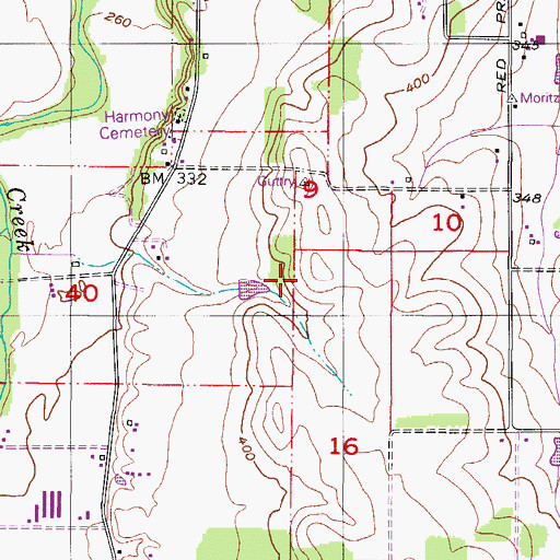 Topographic Map of Hart Reservoir, OR