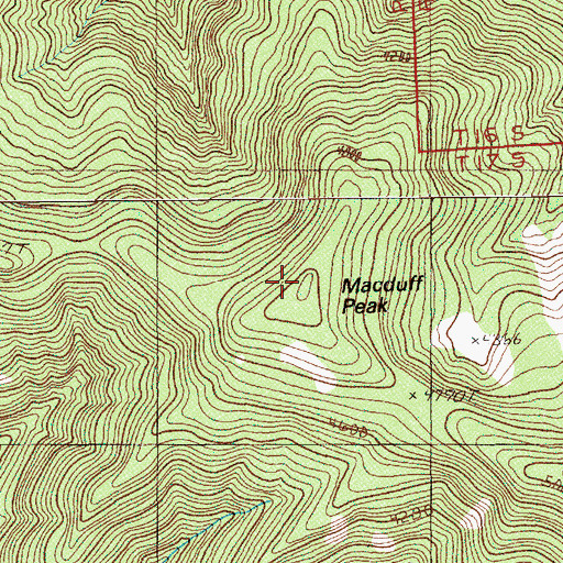 Topographic Map of McLennan Mountain, OR