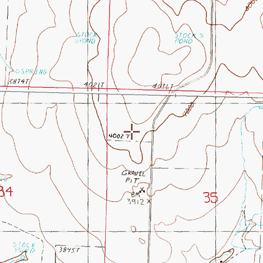 Topographic Map of Coles Bridge, OR