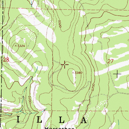Topographic Map of Odessa Spring, OR