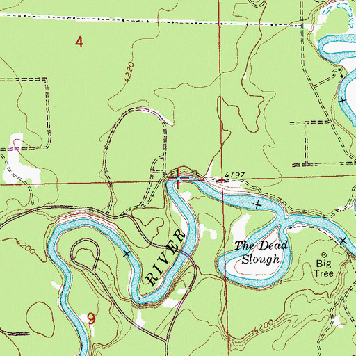 Topographic Map of La Pine State Park, OR