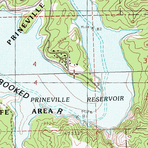 Topographic Map of Bottero Park, OR