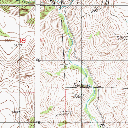 Topographic Map of Fawn Gulch, OR