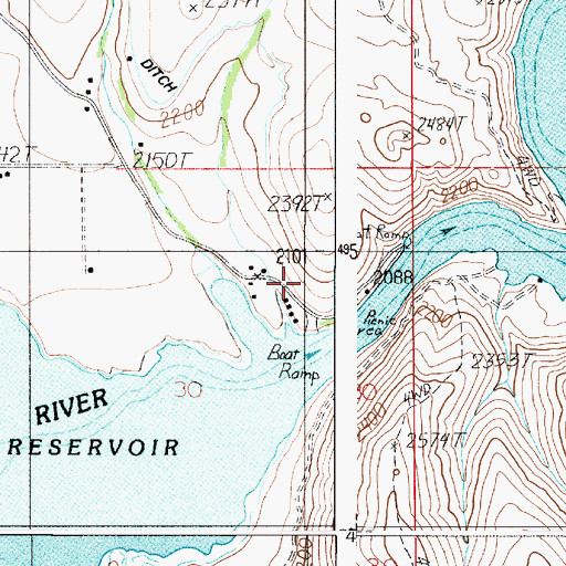 Topographic Map of Harry M Hewitt Memorial Park, OR