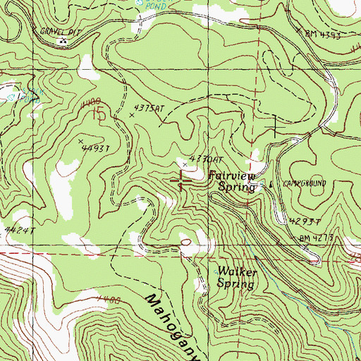 Topographic Map of Fairview Recreation Site, OR