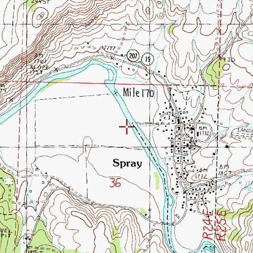 Topographic Map of Cry Creek, OR