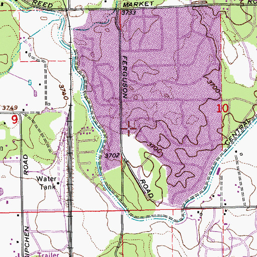 Topographic Map of Christ Our Redeemer Lutheran School (historical), OR