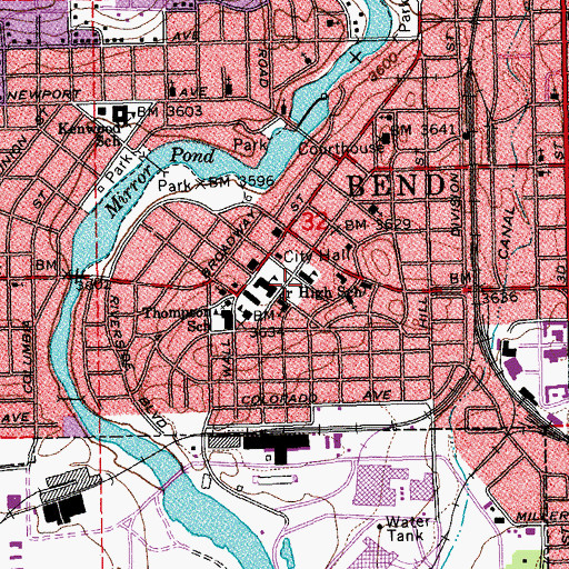 Topographic Map of Saint Francis School (historical), OR