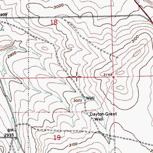 Topographic Map of Crooked River National Grassland, OR