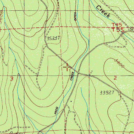 Topographic Map of Cedar Burn Camp, OR