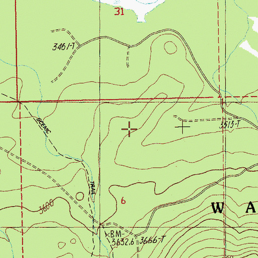 Topographic Map of Potters Camp, OR