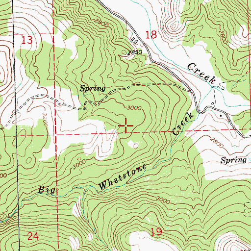 Topographic Map of Rufus Elementary School (historical), OR