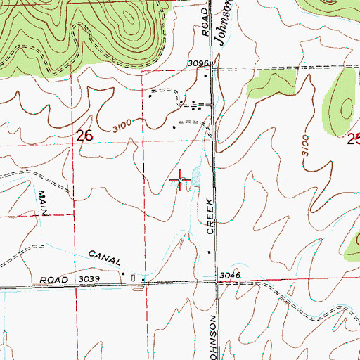 Topographic Map of Crawford Reservoir, OR