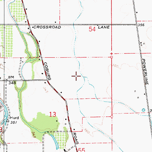 Topographic Map of Cartwright Slough, OR