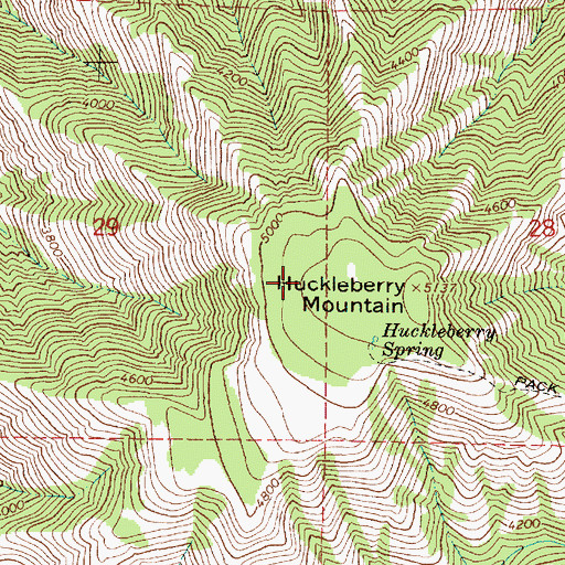 Topographic Map of North Side Spring, OR