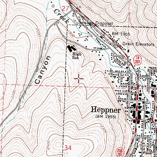 Topographic Map of United States Forest Service Guard Station, OR