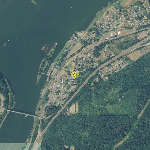 Aerial/Satellite Image of Cascade Locks School, OR