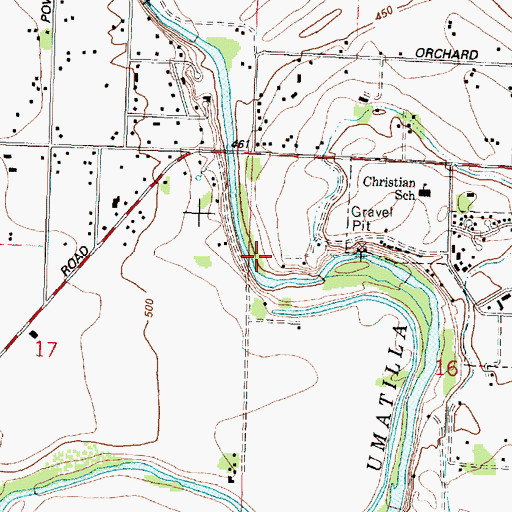 Topographic Map of Steelhead Park, OR