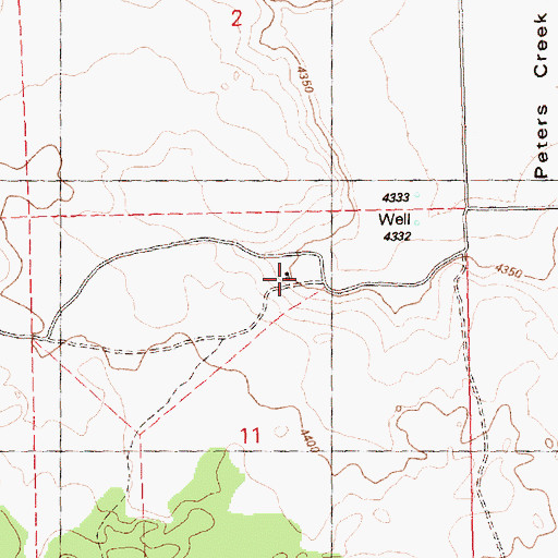 Topographic Map of Frazee Ranch, OR