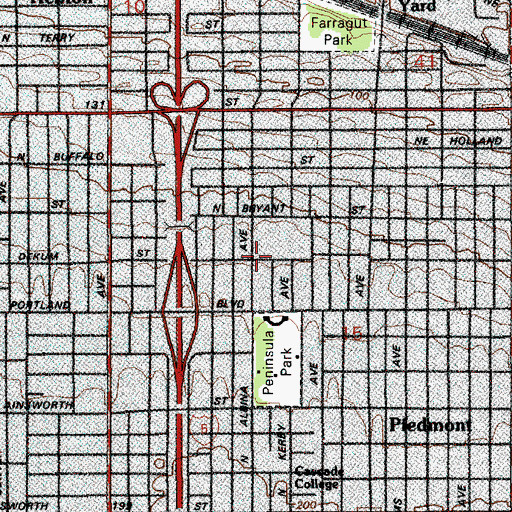 Topographic Map of Convent of the Good Shepherd, OR