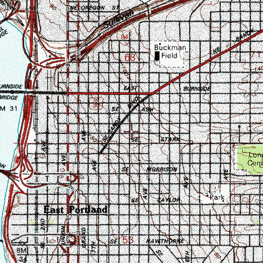 Topographic Map of International Learning Program, OR