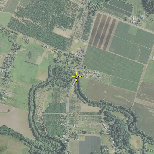 Aerial/Satellite Image of Scholls Bridge, OR