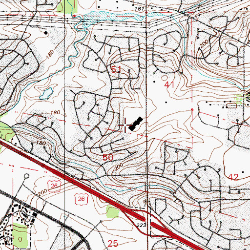 Topographic Map of Rock Creek Elementary School, OR