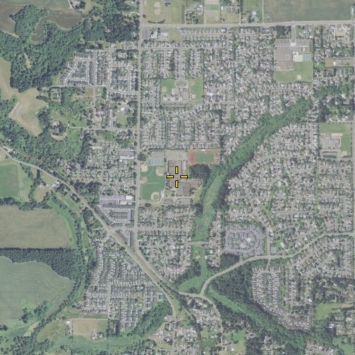 Aerial/Satellite Image of Glencoe High School, OR