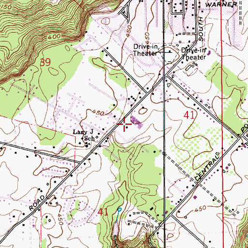 Topographic Map of John McLoughlin Elementary School, OR