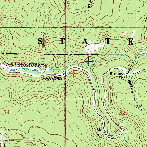 Topographic Map of Mayo, OR