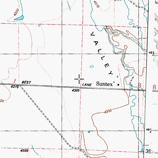 Topographic Map of Cowan Ranch, OR