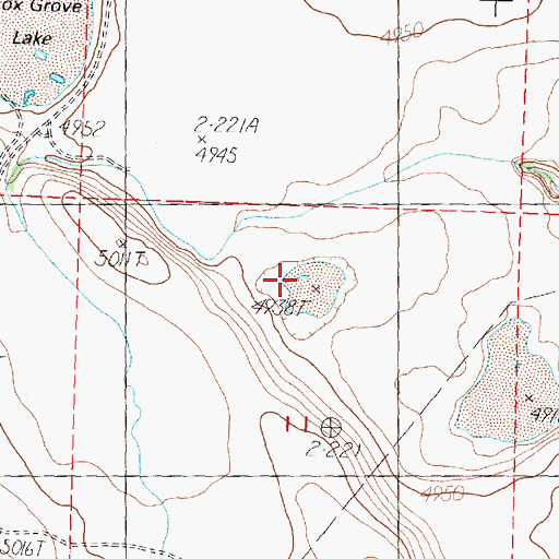 Topographic Map of Empty Lake Well, OR