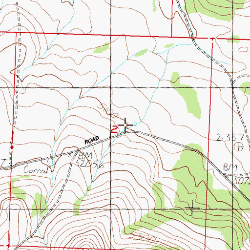 Topographic Map of Little Juniper Reservoir, OR